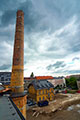 Industrial Photography Smokestack Rooftop Construction